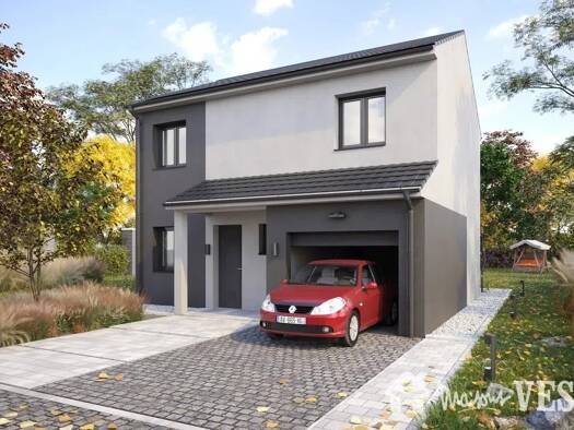 Terrain avec maison neuve à vendre 288 625 € 4 pièces 3 chambres 90 m² 526 m² de terrain Sainte-Barbe 57640