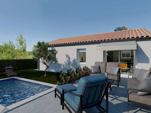 Terrain avec maison neuve à vendre 164 521 € 1 pièce 1 chambre 66 m² 389 m² de terrain Chantonnay 85110