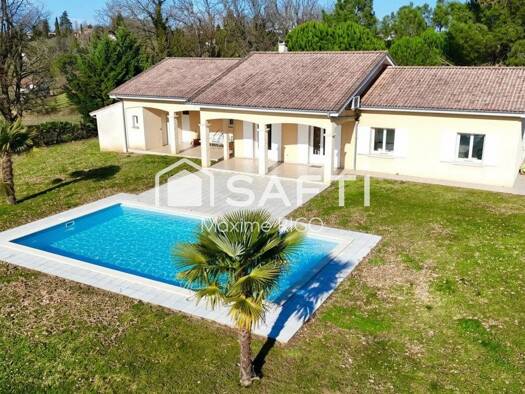 Maison de plain-pied à vendre 295 000 € 6 pièces 4 chambres 119 m² 5 876 m² de terrain Magdeleine-Bouilhats Marmande 47200