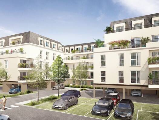 Appartement à louer 812 € 2 pièces 1 chambre 43 m² 2ème étage Petit Dammarie-Croix Saint Jacques Dammarie-les-Lys 77190