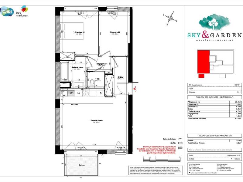 Maison à louer, 62m², ASNIERES SUR SEINE