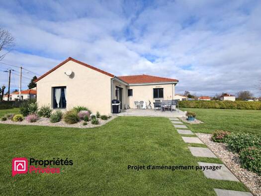 Maison de plain-pied à vendre 236 000 € 5 pièces 3 chambres 110 m² 1 148 m² de terrain La Goutelle 63230