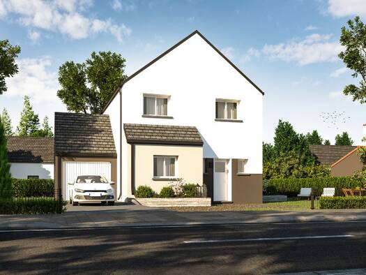 Terrain avec maison neuve à vendre 297 900 € 5 pièces 4 chambres 89 m² 374 m² de terrain Brécé 35530