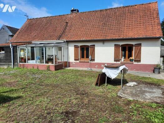 Maison à vendre 152 250 € 3 pièces 2 chambres 64 m² 2 023 m² de terrain Vaudricourt 80230