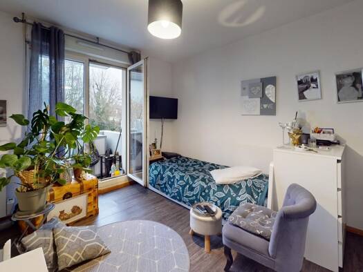 Studio à vendre 100 000 € 2 pièces 1 chambre 20 m² 3 étages Centre Nord Illkirch-Graffenstaden 67400