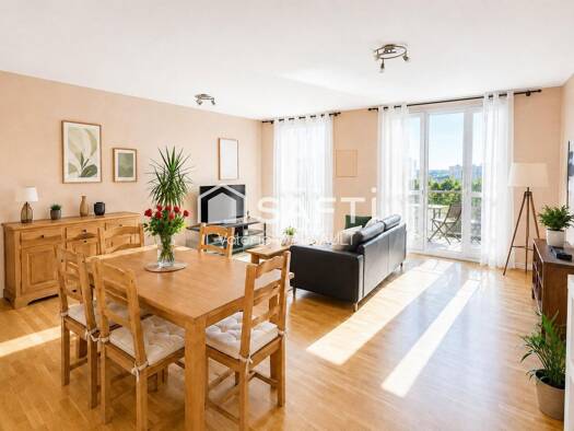Appartement à vendre 131 000 € 3 pièces 2 chambres 76 m² Étage 1/4 Rabière Joué-lès-Tours 37300