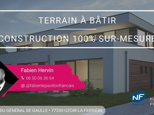 Terrain constructible à vendre 170 000 € 450 m² de terrain Crécy-la-Chapelle 77580