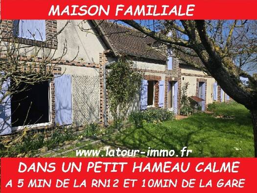 Maison à vendre 209 000 € 7 pièces 5 chambres 135 m² 1 800 m² de terrain Verneuil d'Avre et d'Iton 27130