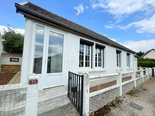 Maison de plain-pied à vendre 265 000 € 3 pièces 2 chambres 64 m² 224 m² de terrain Saint Valery sur Somme 80230