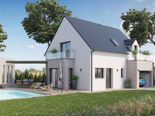 Terrain avec maison neuve à vendre 329 146 € 3 pièces 2 chambres 95 m² 400 m² de terrain Saffré 44390