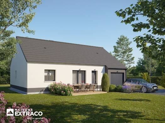 Terrain avec maison neuve à vendre 171 800 € 3 pièces 2 chambres 80 m² 688 m² de terrain Londinières 76660