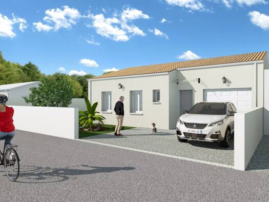 Terrain avec maison neuve à vendre 243 840 € 2 pièces 1 chambre 91 m² Bords 17430