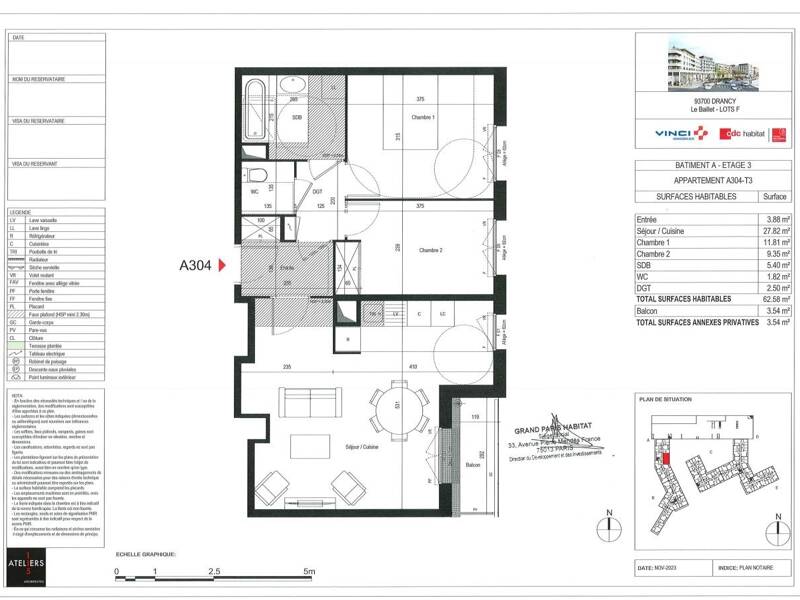 Maison à louer, 63m², DRANCY