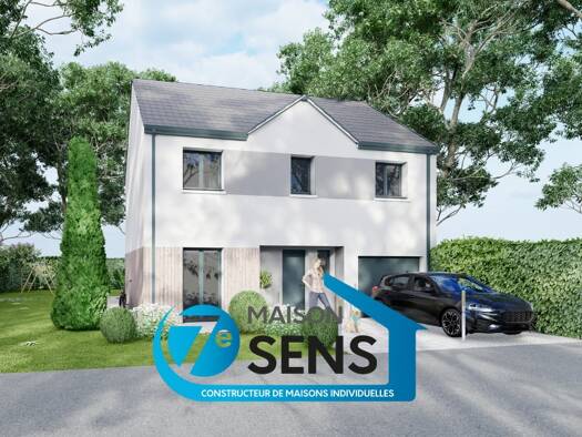 Terrain avec maison neuve à vendre 356 688 € 5 pièces 4 chambres 113 m² 601 m² de terrain Maulette 78550