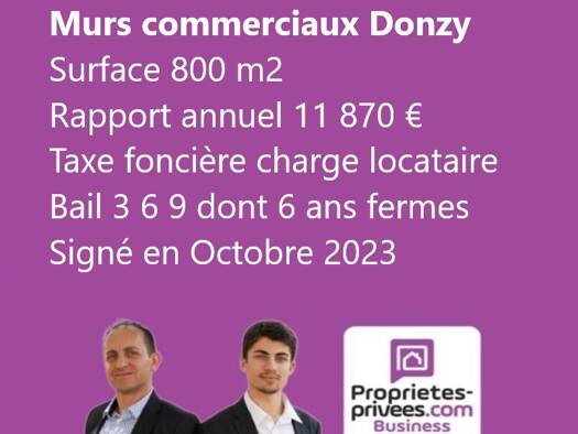 Local d'activités à vendre 119 000 € 800 m² d'espace de stockage Donzy 58220