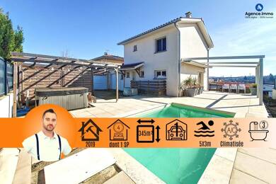 Maison à vendre 350 000 € 5 pièces 4 chambres 111 m² 345 m² de terrain Proche Couronne Charvieu-Chavagneux 38230