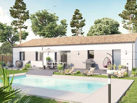 Terrain avec maison neuve à vendre 264 500 € 5 pièces 4 chambres 107 m² 975 m² de terrain Brouzils 85260