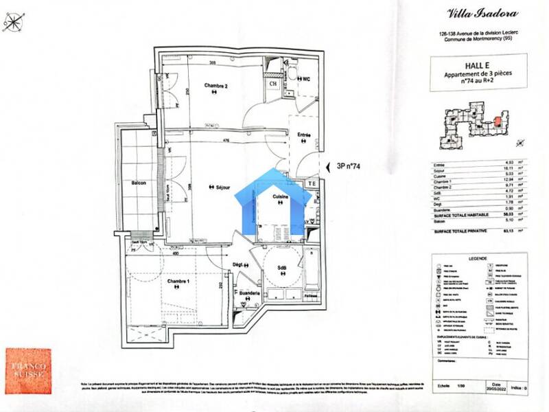 Maison à louer, 58m², ENGHIEN LES BAINS