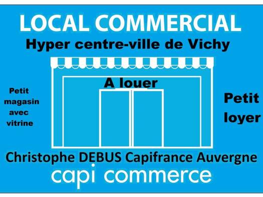 Local commercial à louer 610 € 30 m² de surface de vente Hôtel de Ville Vichy 03200