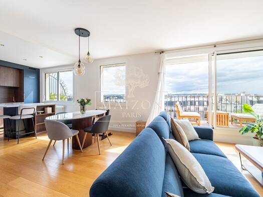 Appartement à vendre 875 000 € 3 pièces 2 chambres 70 m² Étage 9/9 Auteuil Sud Paris 16ème arrondissement 75016