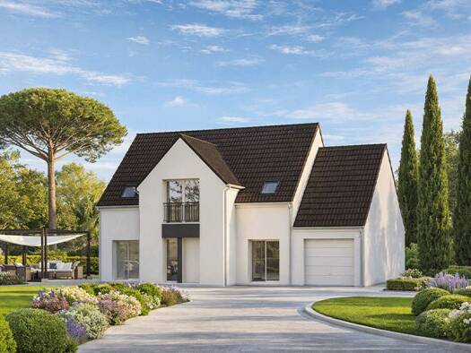 Terrain avec maison neuve à vendre 334 900 € 6 pièces 5 chambres 139 m² 596 m² de terrain Champs Moissy-Cramayel 77550