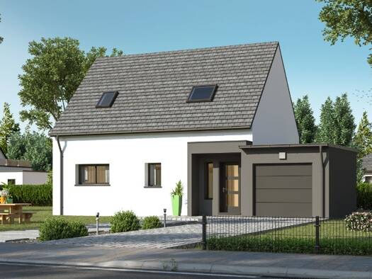Terrain avec maison neuve à vendre 322 500 € 5 pièces 4 chambres 95 m² 390 m² de terrain Bourg Sud Guipavas 29490