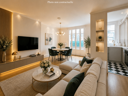 Appartement à vendre 675 000 € 3 pièces 1 chambre 76,25 m² Étage 6/8 Paris 16ème arrondissement 75016