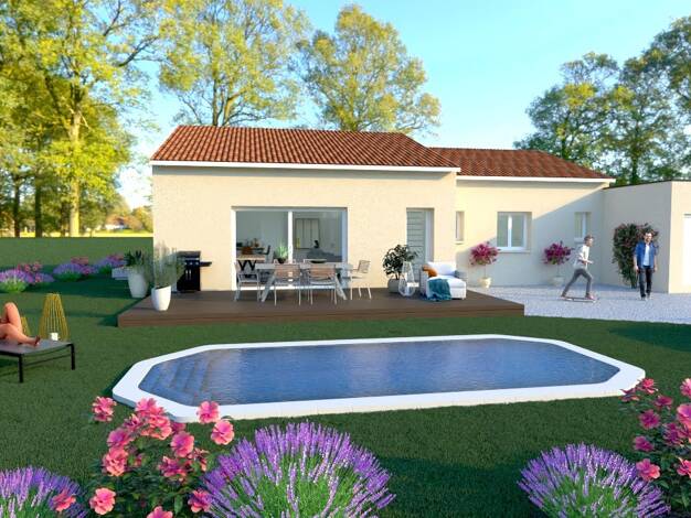 Terrain avec maison neuve à vendre 317 000 € 5 pièces 4 chambres 100 m² 755 m² de terrain Est Clermont-l'Hérault 34800