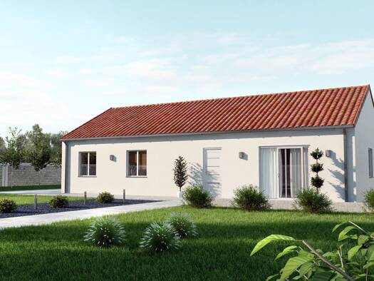 Terrain avec maison neuve à vendre 205 232 € 3 pièces 2 chambres 77 m² 1 219 m² de terrain Saint-Yorre 03270