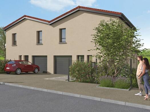 Terrain avec maison neuve à vendre 398 000 € 5 pièces 4 chambres 115 m² 434 m² de terrain Montanay 69250