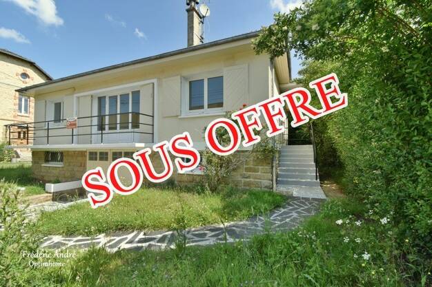 Maison de plain-pied à vendre 133 000 € 4 pièces 3 chambres 85 m² 1 350 m² de terrain Margut 08370