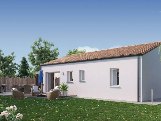 Terrain avec maison neuve à vendre 163 565 € 4 pièces 3 chambres 81 m² 445 m² de terrain Rives de l'Yon 85310