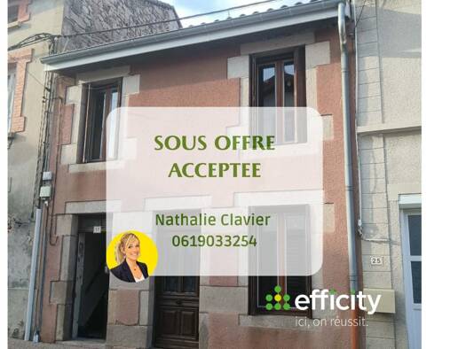 Maison de ville à vendre 49 000 € 3 pièces 2 chambres 56 m² Périgneux 42380