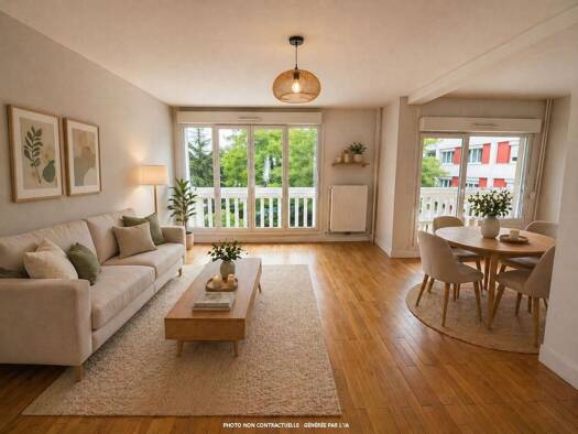 Appartement à vendre 236 500 € 4 pièces 3 chambres 83 m² Étage 2/4 Champvert-Point du Jour-Jeunet Lyon 5ème arrondissement 69005