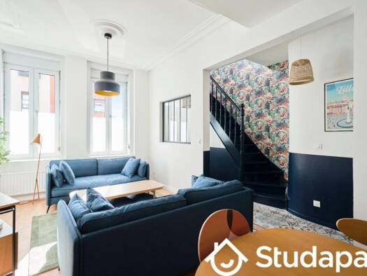 Colocation à louer 540 € 1 pièce 1 chambre 12 m² RDC/3 Caulier Lille 59800