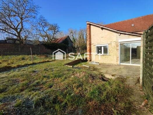 Maison de plain-pied à vendre 107 000 € 5 pièces 3 chambres 130 m² 300 m² de terrain Saint-Just-en-Chaussee 60130