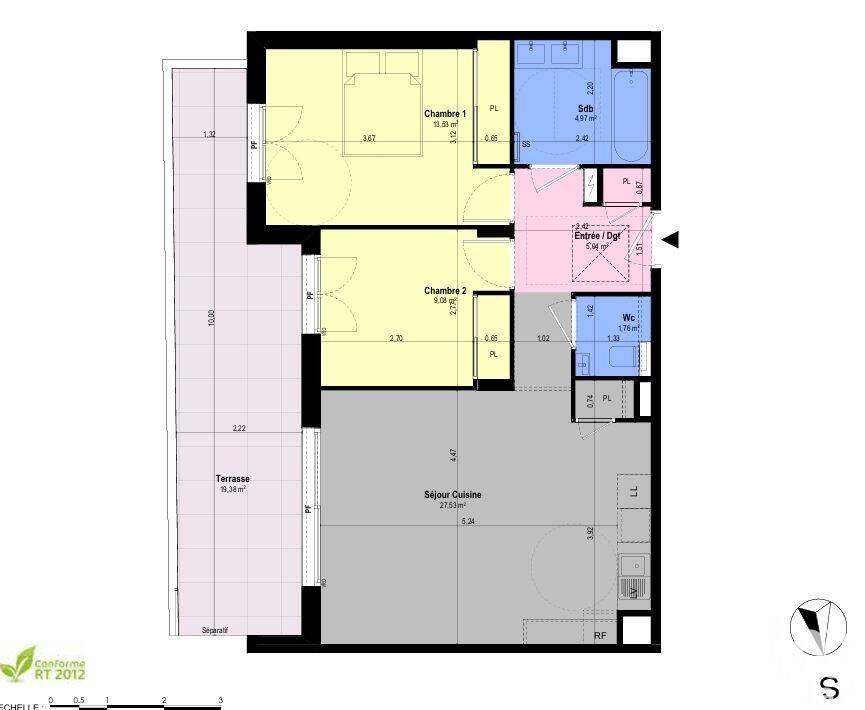 Maison à vendre, 62m², CHATEAUNEUF DE GRASSE
