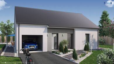 Maison de plain-pied à vendre 163 885 € 3 pièces 2 chambres 63 m² 510 m² de terrain Moréac 56500