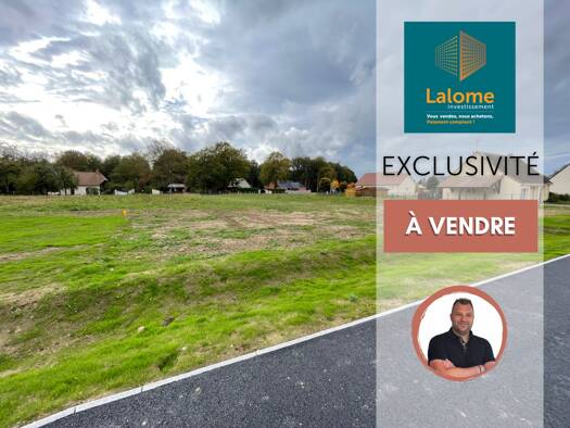 Terrain constructible viabilisé à vendre 66 000 € 700 m² de terrain Cierrey 27930