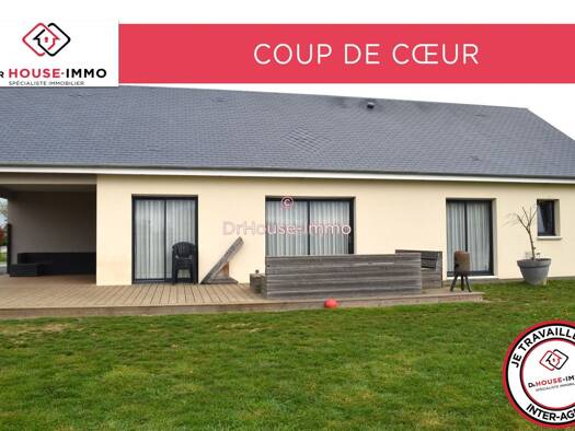 Maison de plain-pied à vendre 350 000 € 5 pièces 3 chambres 99,4 m² 1 420 m² de terrain Le Bourg le Comte-Le Mascrier Bernay 27300