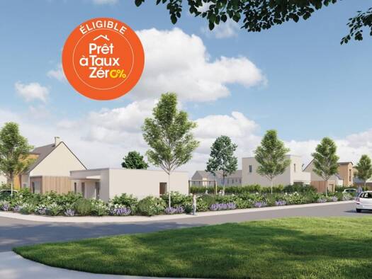 Terrain constructible viabilisé à vendre 67 000 € 684 m² de terrain La Croix-en-Touraine 37150