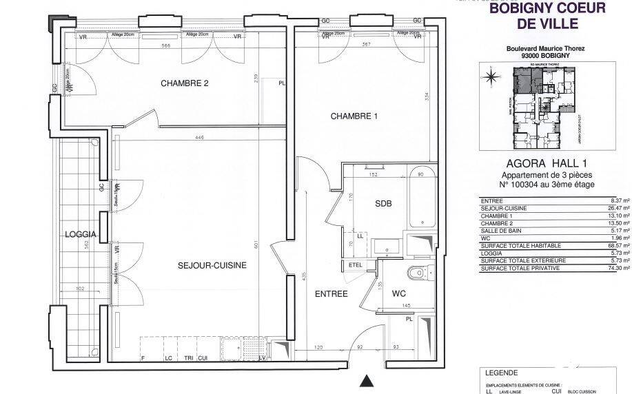 Maison à louer, 68m², BOBIGNY