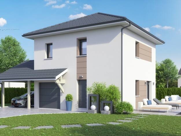 Terrain avec maison neuve à vendre 405 478 € 4 pièces 3 chambres 85 m² 600 m² de terrain Sud Scionzier 74950