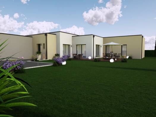 Terrain avec maison neuve à vendre 335 670 € 5 pièces 3 chambres 128 m² 850 m² de terrain Vernou-sur-Brenne 37210