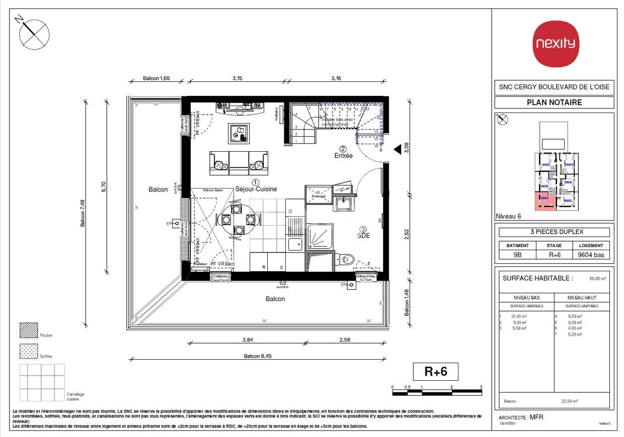 Maison à louer, 61m², CERGY