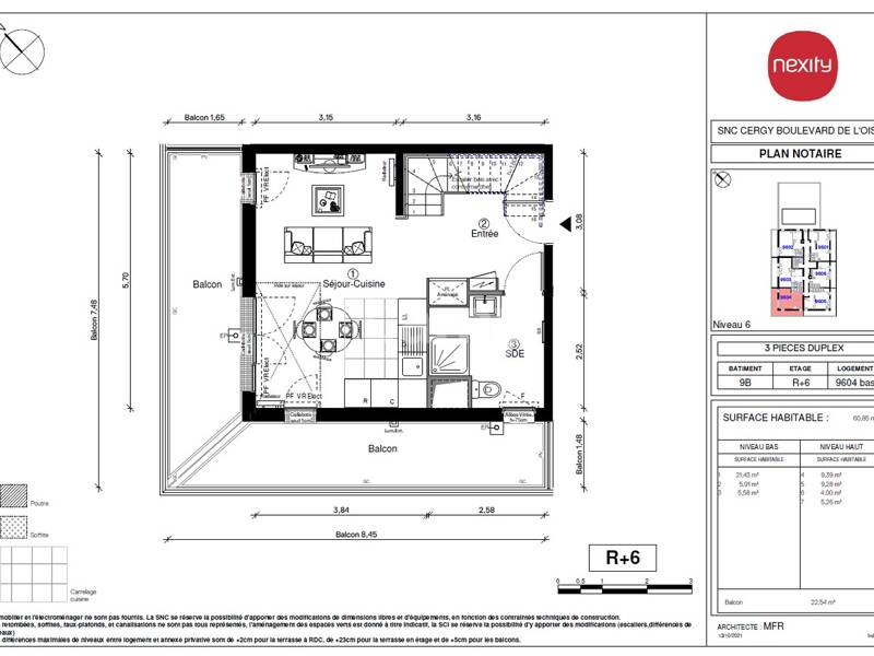 Maison à louer, 61m², CERGY