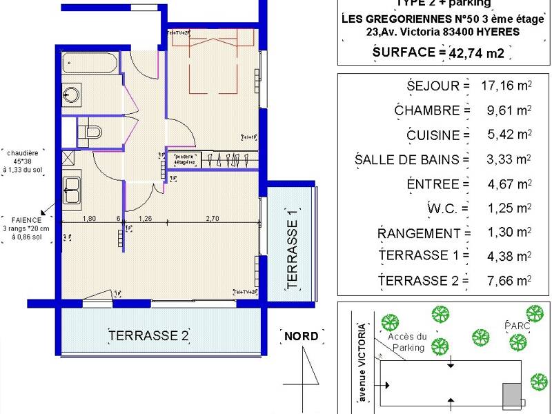 Maison à louer, 43m², HYERES