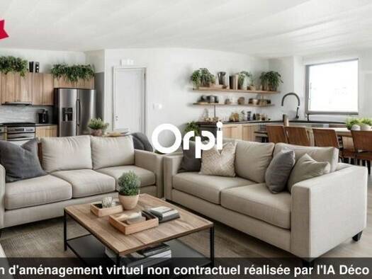 Duplex à vendre 157 000 € 3 pièces 2 chambres 76,4 m² RDC Mornant 69440