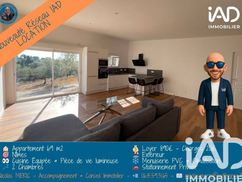 Maison à louer, 69m², NIMES