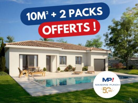 Terrain avec maison neuve à vendre 240 000 € 4 pièces 3 chambres 95 m² 300 m² de terrain Saint-Paul-de-Varax 01240